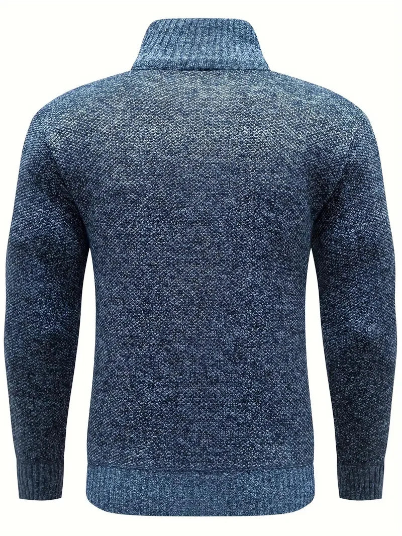 Denis – Hochgeschlossener Reißverschluss-Pullover für Herbst und Winter