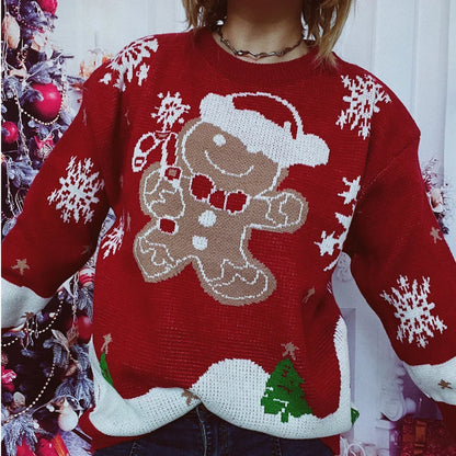 Hayley – Gemütlicher Damenpullover mit Weihnachtsthema