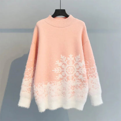 Lily – Strickpullover für Damen mit weihnachtlichem Motiv