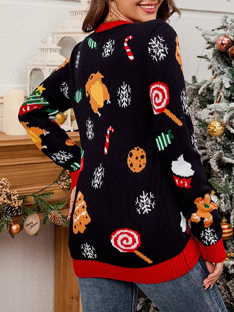 Ruth – Lustiger Damenpullover mit Weihnachtsmotiv