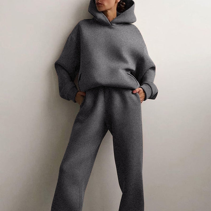 Anne – Komfortabler Zweiteiliger Damen-Hoodie im Oversized-Look