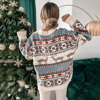 Robyn – Gemütlicher Damenpullover mit einzigartigem Weihnachtsmotiv