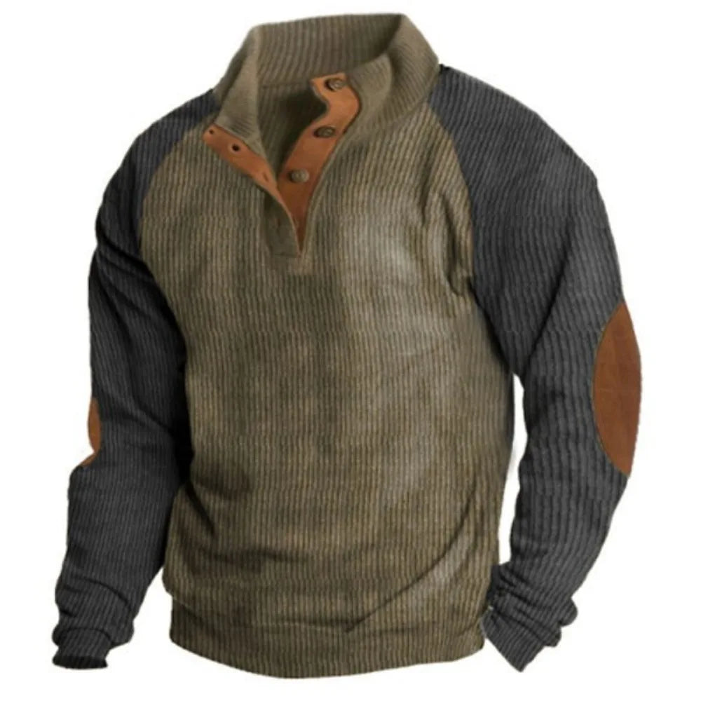 Jonathan – Patchwork-Sweatshirt für Herren